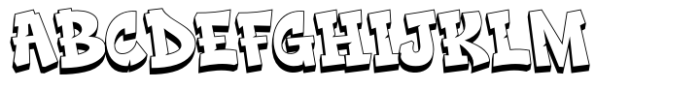 Street Master Extrude Font UPPERCASE