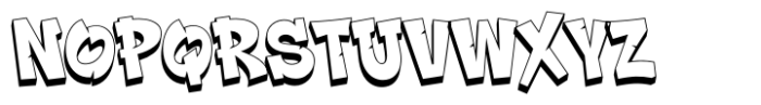 Street Master Extrude Font UPPERCASE