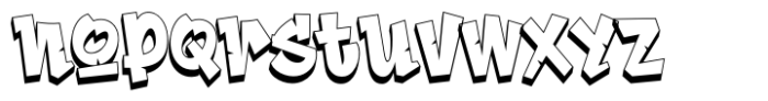 Street Master Extrude Font LOWERCASE