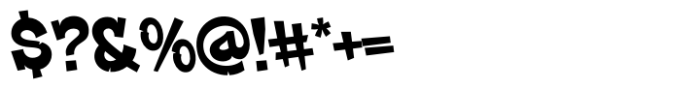 Street Master Regular Font OTHER CHARS
