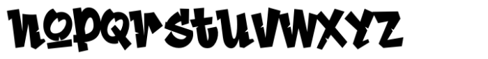 Street Master Regular Font LOWERCASE