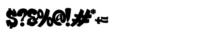 Street Shade Regular Font OTHER CHARS