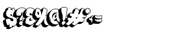 Street Shade Shadow Font OTHER CHARS