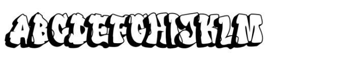 Street Shade Shadow Font UPPERCASE