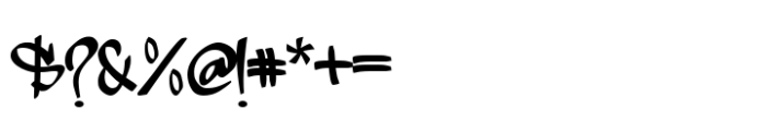 Street Streak Font OTHER CHARS