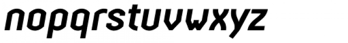 Streetline Bold Italic Font LOWERCASE