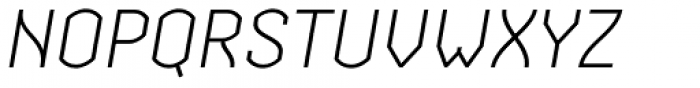 Streetline Light Italic Font UPPERCASE
