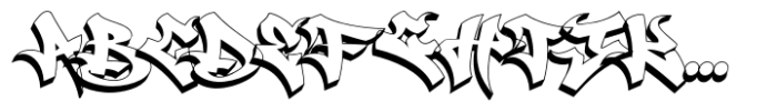 Streetmark Shadow Font UPPERCASE