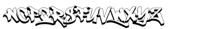 Streetmark Shadow Font LOWERCASE