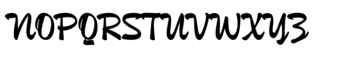 Strenth Regular Font UPPERCASE