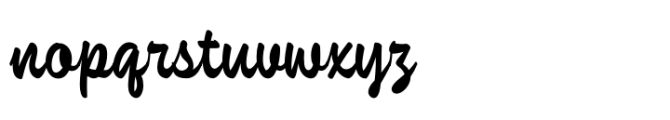Strenth Regular Font LOWERCASE
