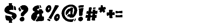 Stretzo Display Font OTHER CHARS