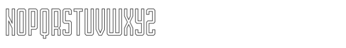 Strider Outline Font UPPERCASE