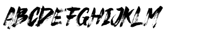Strike Brush Font UPPERCASE