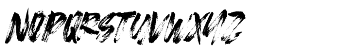 Strike Brush Font LOWERCASE