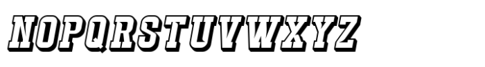 Strike Catch Italic Extrude Slash Font UPPERCASE