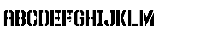 Strike Three Font UPPERCASE