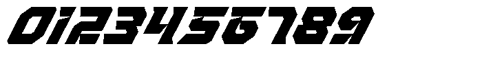 Strike Vortex Italic Font OTHER CHARS