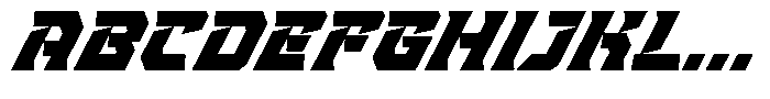 Strike Vortex Italic Font UPPERCASE