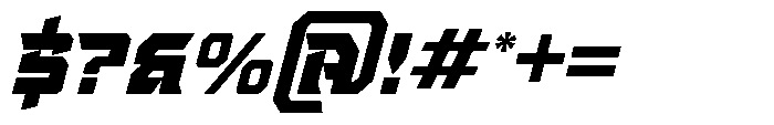 Strike Vortex Regular Font OTHER CHARS