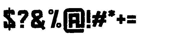 Strikeoff Font OTHER CHARS