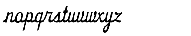 Strikers Script Connect Thin Font LOWERCASE