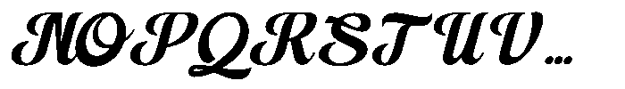 Strikies Sports Script Font UPPERCASE