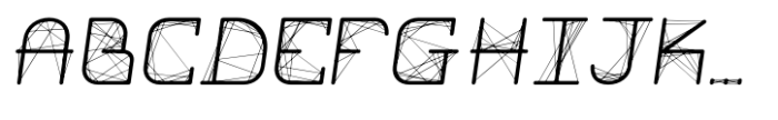 String Theory Light Oblique Font UPPERCASE