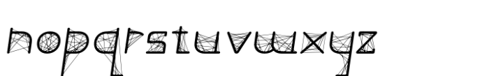 String Theory Light Oblique Font LOWERCASE