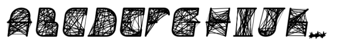 String Theory Medium Oblique Font UPPERCASE