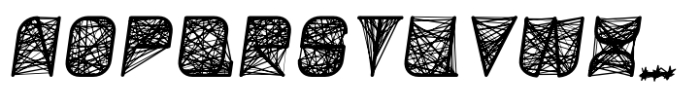 String Theory Medium Oblique Font UPPERCASE