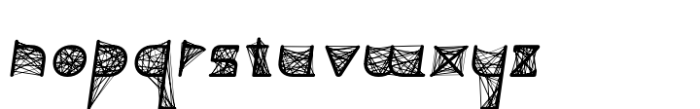 String Theory Regular Oblique Font LOWERCASE