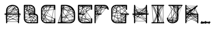 String Theory Regular Font UPPERCASE