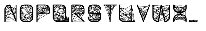 String Theory Regular Font UPPERCASE