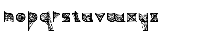 String Theory Regular Font LOWERCASE