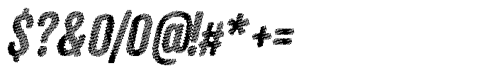 Strippie Italic Font OTHER CHARS