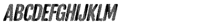 Strippie Italic Font UPPERCASE
