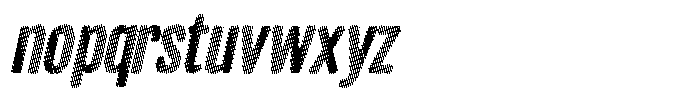Strippie Italic Font LOWERCASE