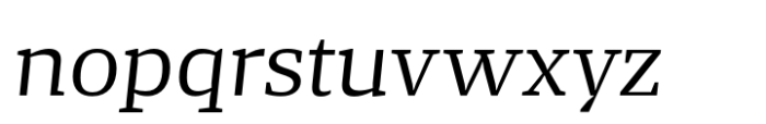 Striver Micro Book Italic Font LOWERCASE