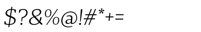Striver Micro Light Italic Font OTHER CHARS