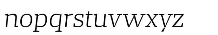 Striver Micro Light Italic Font LOWERCASE
