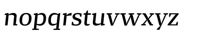 Striver Micro Medium Italic Font LOWERCASE