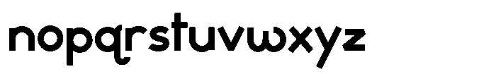 Stroc Bold Font LOWERCASE