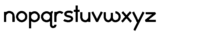 Stroc Demibold Font LOWERCASE