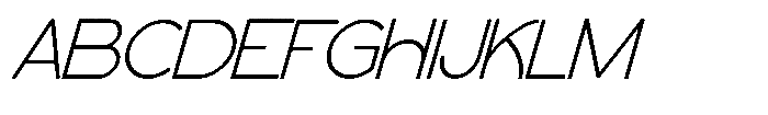 Stroc Italic Font UPPERCASE