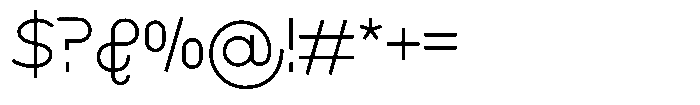 Stroc Regular Font OTHER CHARS