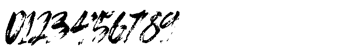 Stroked Brush Font OTHER CHARS