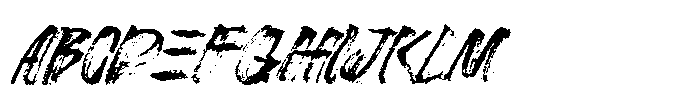 Stroked Brush Font UPPERCASE