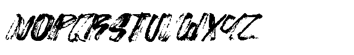 Stroked Brush Font UPPERCASE