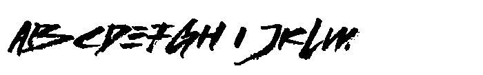 Stroked Brush FONT